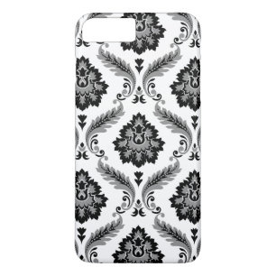 Case-Mate iPhone Case Motif Damassé Rococo Gris Noir Blanc