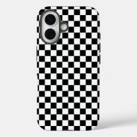 Motif damier noir et blanc