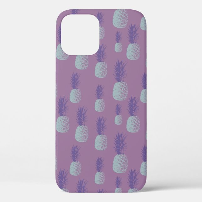 Coques Case-Mate iPhone Motif d'ananas mou violet (Verso)