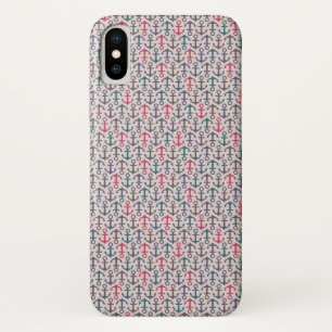 Coque iPhone X Motif d'Ancre