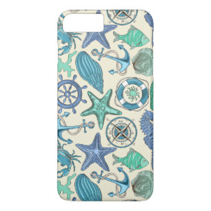 Coques Pour iPhone Motif d'animaux marins Turquoises