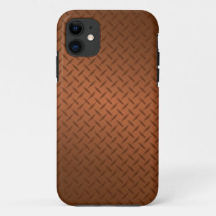 Case-Mate iPhone Case Motif d'apparence en cuivre Diamondplate