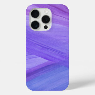 Coque iPhone 15 Pro Motif d'aquarelle Abstrait violet