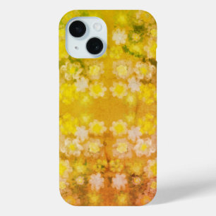 Coque Pour iPhone 15 Motif d'aquarelle Abstraite rétro