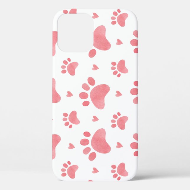 Coques Case-Mate iPhone Motif d'aquarelle Cat Paws (Verso)
