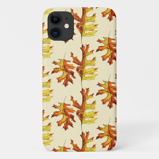 Coques Case-Mate iPhone Motif d'aquarelle des feuilles d'automne (Dos)