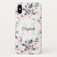Motif d'aquarelle rose et gris