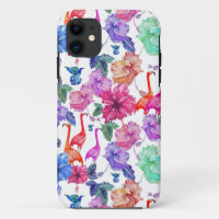 Motif d'aquarelle tropicale