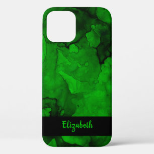 Case-Mate iPhone Case Motif d'aquarelle vert élégant
