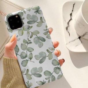 Case-Mate iPhone Case Motif d'aquarelle vert simple Eucalyputus Sage