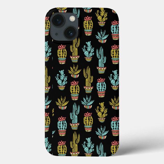 Coques Case-Mate iPhone Motif Dark Grunge Cactus (Verso)