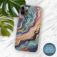 Motif d'art en marbre d'or rose bleu foncé Aqua