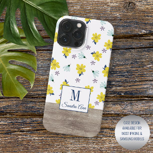 Coque iPhone 15 Pro Max Motif d'art floral classique personnalisé