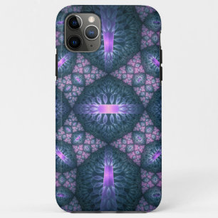 Case-Mate iPhone Case motif d'art fractal 3D Turquoise violet rose