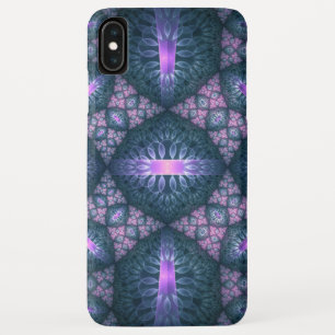 Case-Mate iPhone Case Motif d'art fractal 3D turquoise violet rose