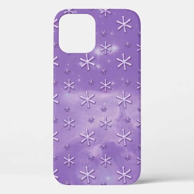 Coques Case-Mate iPhone Motif d'astrische ciel étoilé violet (Verso)