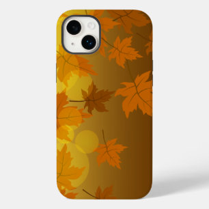 Coque Pour iPhone 14 Plus Motif d'automne avec feuilles d'érable en chute et