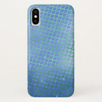 Motif de balance de sirènes bleues et vertes