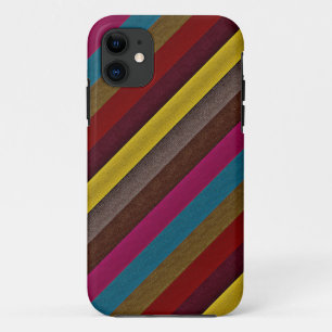 Coques Pour iPhone Motif de bande de couleur rétro 5