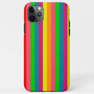 Coque Case-Mate Pour iPhone Motif de bandes verticales arc-en-ciel multicolore