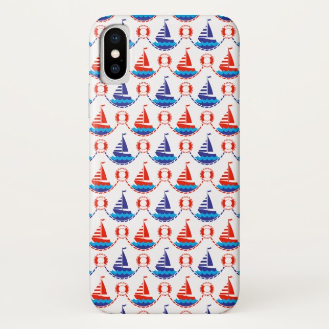 Coques Case-Mate iPhone Motif de bateau à voile (Dos)