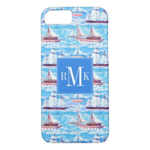 Etui iPhone Case-Mate Motif de bateaux de navigation d'aquarelle