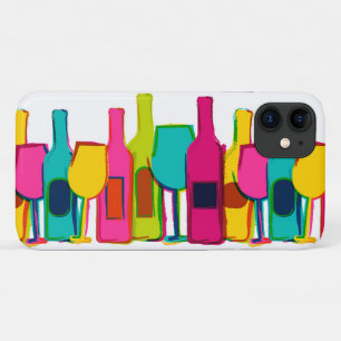 Case-Mate iPhone Case motif de bouteilles de vin colorées