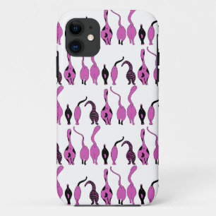 Case-Mate iPhone Case Motif de boutons de chats violets