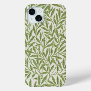 Coque iPhone 15 Mini Motif de branches feuillues vertes