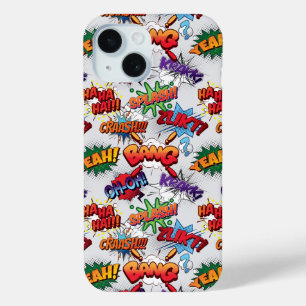 Coque Pour iPhone 15 Motif de bulle Superhero