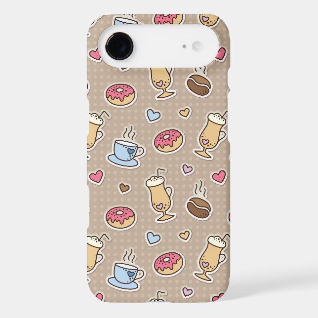 Coques Case-Mate iPhone Motif de café (Verso)