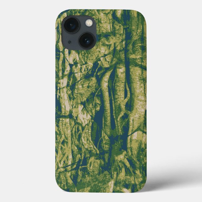 Coques Case-Mate iPhone Motif de camouflage d'écorce d'arbre (Verso)