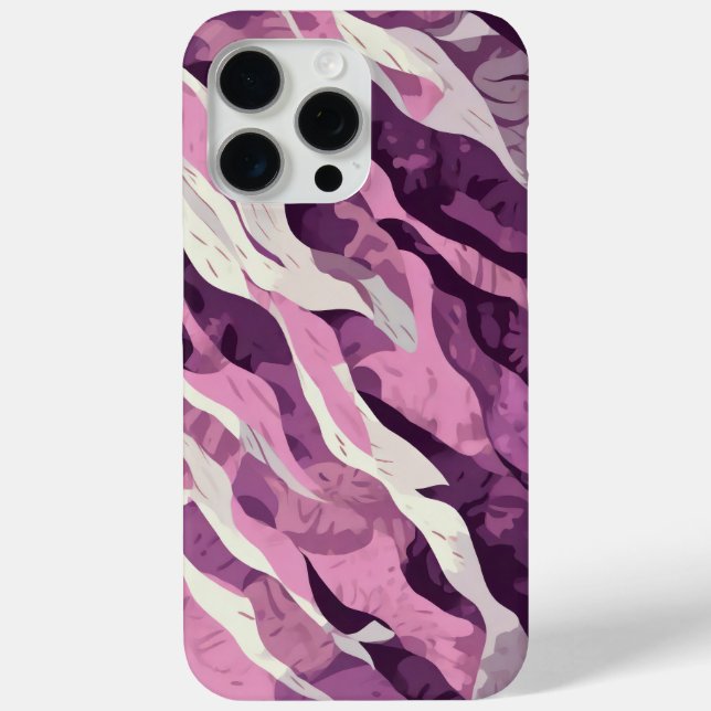 Coques Case-Mate iPhone Motif de camouflage rose (Verso)