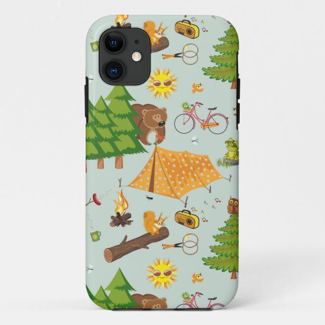 Coques Case-Mate iPhone Motif de camping (Dos)