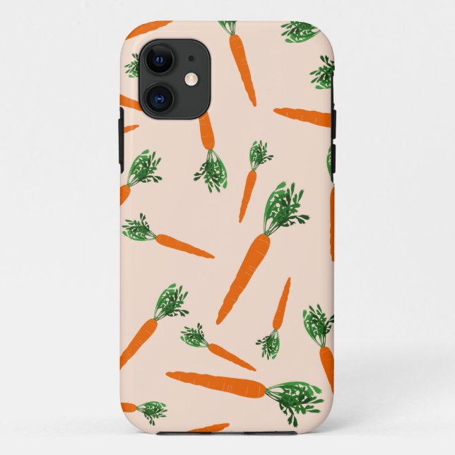 Coques Case-Mate iPhone Motif de carottes orange (Dos)