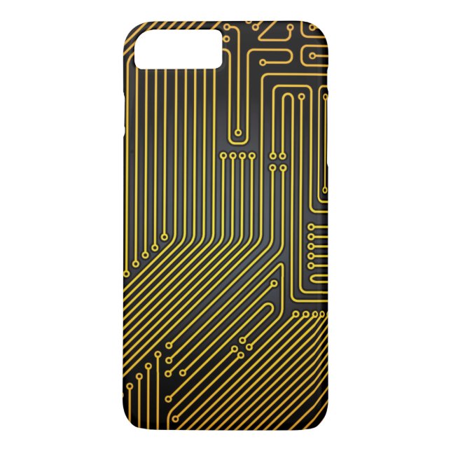 Coques Case-Mate iPhone Motif de carte d'ordinateur (Dos)
