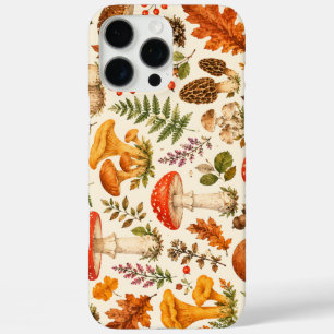 Coques iPhone 16 Pro Max Motif de champignon automnal à l'aquarelle