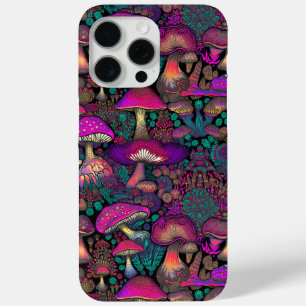 Coque iPhone 15 Pro Max Motif de champignon psychédélique Trippy