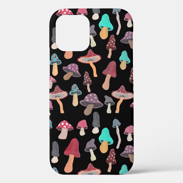Coques Case-Mate iPhone Motif de champignons de champignons de champignons (Verso)