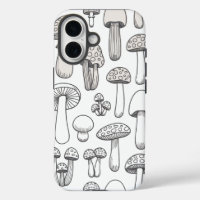 Motif de champignons Whimsical