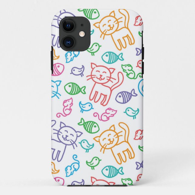 Coques Case-Mate iPhone motif de chat (Dos)