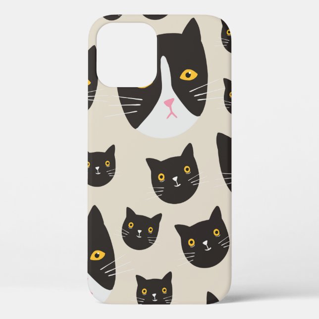 Coques Case-Mate iPhone Motif de chat sans joint/ (Verso)