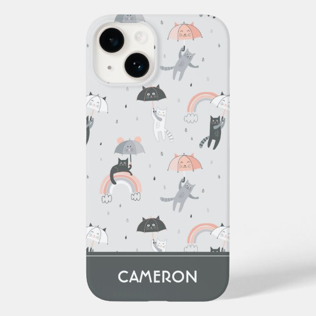 Coques Case-Mate iPhone Motif de chats à plume (Verso)