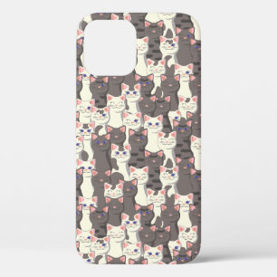 Case-Mate iPhone Case Motif de chats blancs et gris