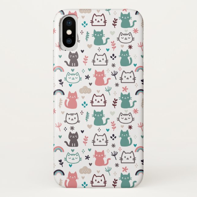 Coques Case-Mate iPhone Motif de chats mignons (Dos)
