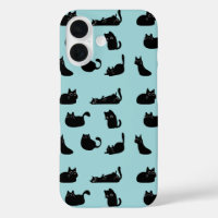 Motif de chats noirs