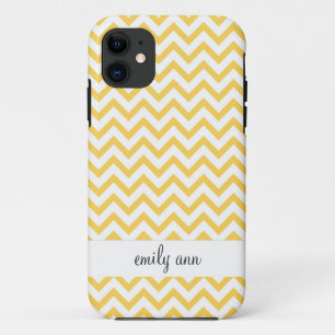 Coque Case-Mate Pour iPhone Motif de chevrons de jaune d'abeille de miel