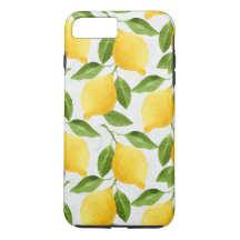 Motif de citrons d'aquarelle