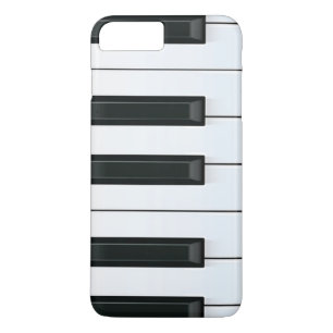 Coques Pour iPhone Motif de clés noir et blanc élégant de piano