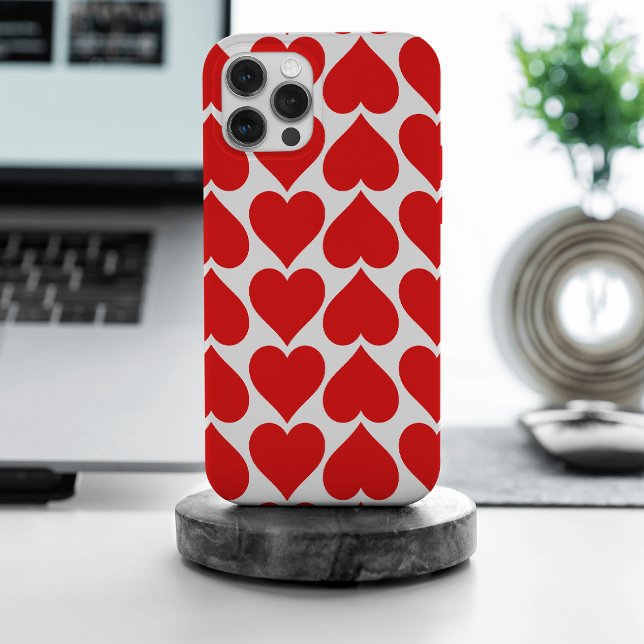 Coques Case-Mate iPhone Motif de cœurs rouges, Romantique, Amour (Créateur téléchargé)